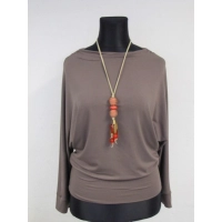 Bluzka Nikita - kimono z ozdobnie marszczonym dekoltem